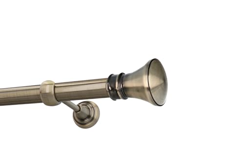 HDTL Gardinenstange Vorhangstange 25mm 1-läufig Wandmontage Messing Antik 420 cm Idaja HDTL Gardinenstange Vorhangstange 25mm 1-läufig Wandmontage Messing Antik 420 cm Idaja von HDTL
