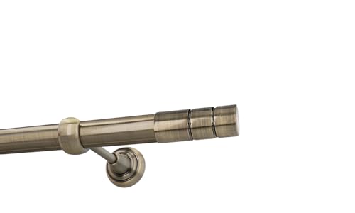 HDTL Gardinenstange Vorhangstange 25mm 1-läufig Wandmontage Messing Antik 600 cm Gaja HDTL Gardinenstange Vorhangstange 25mm 1-läufig Wandmontage Messing Antik 600 cm Gaja von HDTL