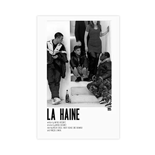 Classic Movie Can't B La Haine Vintage Poster Leinwand Poster Wandkunst Dekor Druck Bild Gemälde für Wohnzimmer Schlafzimmer Dekoration Rahmen: 30 x 45 cm von HDTS