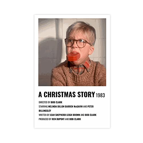 HDTS Classic Movie A Christmas Story Vintage Leinwand Poster Schlafzimmer Dekor Sport Landschaft Büro Zimmer Dekor Geschenk Rahmen: 30 x 45 cm HDTS Classic Movie A Christmas Story Vintage Leinwand Poster Schlafzimmer Dekor Sport Landschaft Büro Zimmer Dekor Geschenk Rahmen: 30 x 45 cm von HDTS