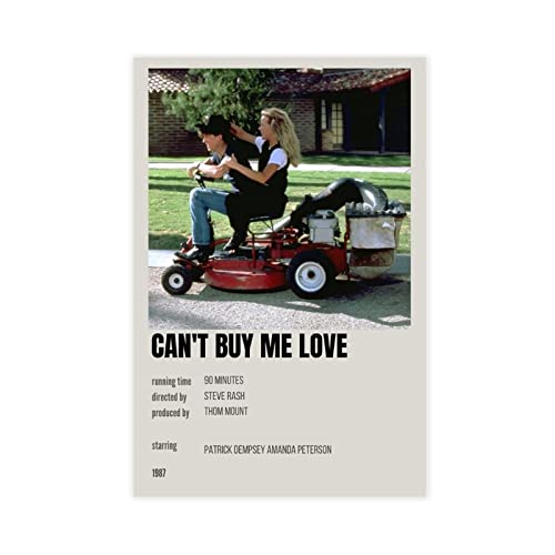 HDTS Classic Movie Can't Buy Me Love Vintage Leinwand Poster Schlafzimmer Dekor Sport Landschaft Büro Zimmer Dekor Geschenk Rahmen: 30 x 45 cm von HDTS