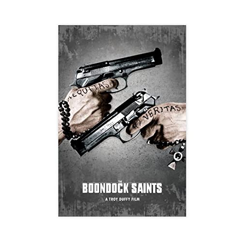 HDTS Classic Movie The Boondock Saints 1 Leinwandposter Schlafzimmer Dekor Sport Landschaft Büro Zimmer Dekor Geschenk Rahmen: 30 x 45 cm von HDTS