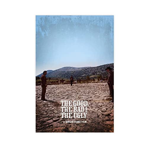 HDTS Classic Movie The Good, The Bad And The Ugly Canvas Poster Schlafzimmer Dekor Sport Landschaft Büro Zimmer Dekor Geschenk Rahmen: 50 x 75 cm von HDTS