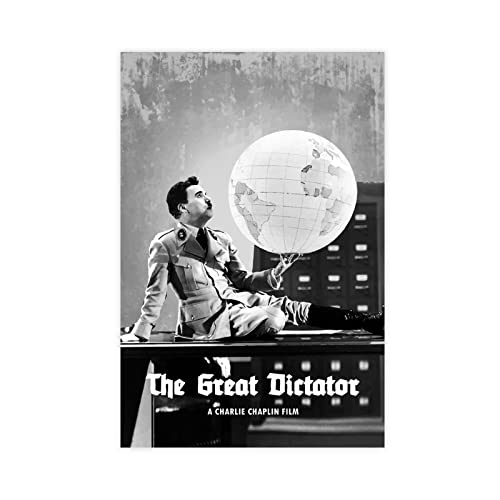 HDTS Classic Movie The Great Dictator Leinwand Poster Schlafzimmer Dekor Sport Landschaft Büro Zimmer Dekor Geschenk Rahmen: 60 x 90 cm HDTS Classic Movie The Great Dictator Leinwand Poster Schlafzimmer Dekor Sport Landschaft Büro Zimmer Dekor Geschenk Rahmen: 60 x 90 cm von HDTS