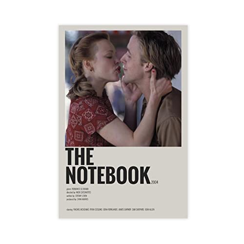 HDTS Classic Movie The Notebook Vintage 2 Leinwand Poster Schlafzimmer Dekor Sport Landschaft Büro Zimmer Dekor Geschenk Rahmen: 30 x 45 cm von HDTS