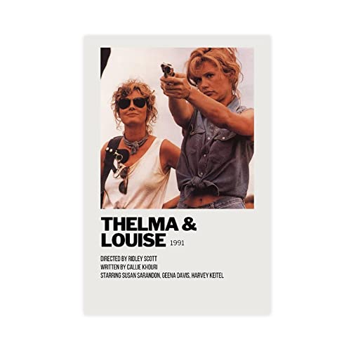 HDTS Classic Movie Thelma & Louise Vintage Leinwand Poster Schlafzimmer Dekor Sport Landschaft Büro Zimmer Dekor Geschenk Rahmen: 30 x 45 cm HDTS Classic Movie Thelma & Louise Vintage Leinwand Poster Schlafzimmer Dekor Sport Landschaft Büro Zimmer Dekor Geschenk Rahmen: 30 x 45 cm von HDTS