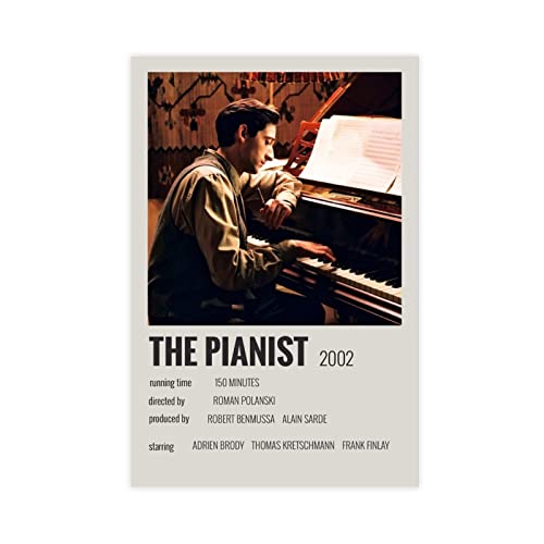 HDTS Klassischer Film The Pianist Vintage Leinwand Poster Wandkunst Dekor Druck Bild Gemälde für Wohnzimmer Schlafzimmer Dekoration Rahmen: 30 x 45 cm HDTS Klassischer Film The Pianist Vintage Leinwand Poster Wandkunst Dekor Druck Bild Gemälde für Wohnzimmer Schlafzimmer Dekoration Rahmen: 30 x 45 cm von HDTS
