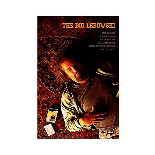 HDTS Klassisches Film-Poster mit großem Lebowski-Motiv, Wandkunst, Dekoration, Bild für Wohnzimmer, Schlafzimmer, Dekoration, Rahmen: 60 x 90 cm von HDTS