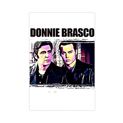 HDTS Klassisches Filmposter Donnie Brasco, 1 Leinwand-Poster, Wandkunst, Dekor, Bild, Gemälde für Wohnzimmer, Schlafzimmer, Dekoration, Rahmen: 40 x 60 cm von HDTS