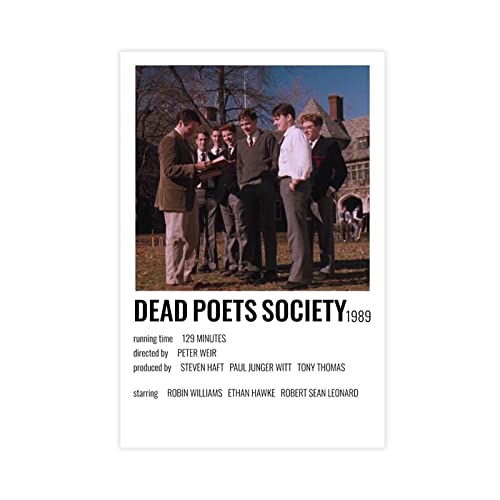 HDTS Movie Dead Poets Society Vintage-Poster Leinwand Poster Schlafzimmer Dekor Sport Landschaft Büro Zimmer Dekor Geschenk Rahmen: 30 x 45 cm HDTS Movie Dead Poets Society Vintage-Poster Leinwand Poster Schlafzimmer Dekor Sport Landschaft Büro Zimmer Dekor Geschenk Rahmen: 30 x 45 cm von HDTS