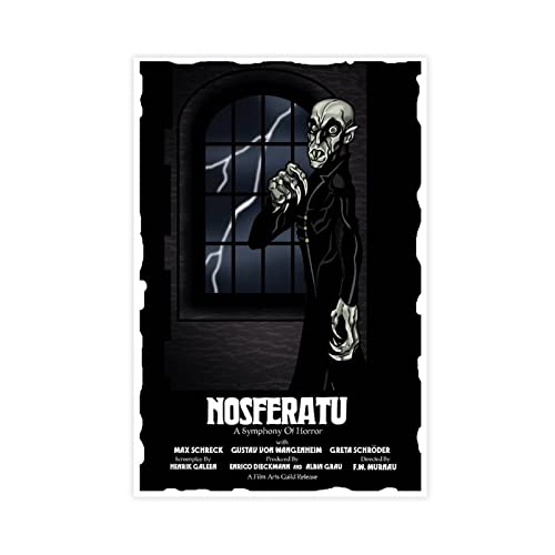 HDTS Nosferatu 1922 Filmposter Leinwand Poster Schlafzimmer Dekor Sport Landschaft Büro Zimmer Dekor Geschenk Rahmen: 40 x 60 cm HDTS Nosferatu 1922 Filmposter Leinwand Poster Schlafzimmer Dekor Sport Landschaft Büro Zimmer Dekor Geschenk Rahmen: 40 x 60 cm von HDTS