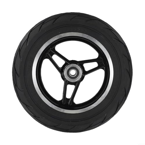 10-Zoll-Reifen for Elektroroller, Vollreifen mit Nabenbaugruppe, Vollradreifen for Roller, Luftreifen for Vorderräder (10 mm)(10mm) von HDURPCA