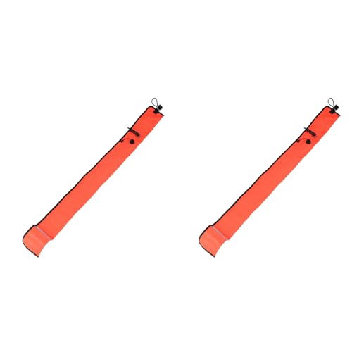 2 stücke 1M Scuba Tauchen Marker Boje SMB Signal Rohr Sichtbarkeit Float Signal Rohr Rot von HDURPCA