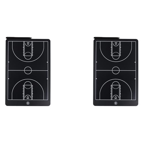 2X Elektronisches Basketball-Coaching-Board, digitales Strategie-Markierungsboard mit LCD-Bildschirm und Stylus-Stift for Basketball von HDURPCA