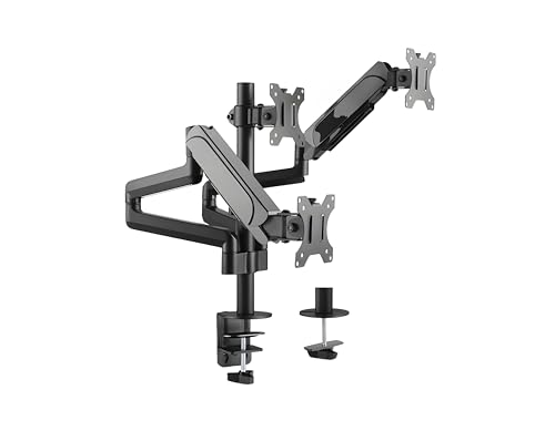 HDWR Ständer für 3 Monitore, Dreifach-Monitorarm, Hochfeld-Dreifach-Monitorständer 17"-32", Unterstützung VESA 75/100 mm, SolidHand-AS03 von HDWR
