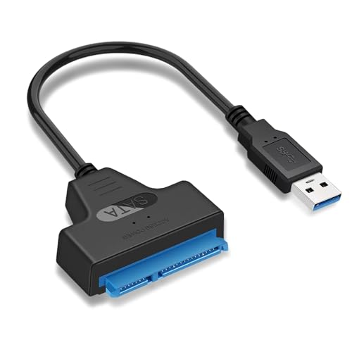 HDXH 1 x USB-3.0-auf-SATA-Kabeladapter, SATA auf USB, Anschlusskabel, SATA III, USB-zu-SATA-Adapter, Wiederherstellung High-Speed-Datenübertragungs-SATA-Kabel von HDXH