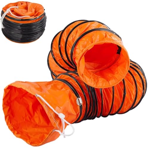 HDYZJQ Faltbarer Flexibler Entlüftungsschlauch, Isolierter PVC-Kanalschlauch Für Werkstatt/Trockner/Enge Räume, Lüftungs- Und Abluftventilator-Kanal(L 2m/6.5 ft,Dia 600MM/23.6 Inch) von HDYZJQ