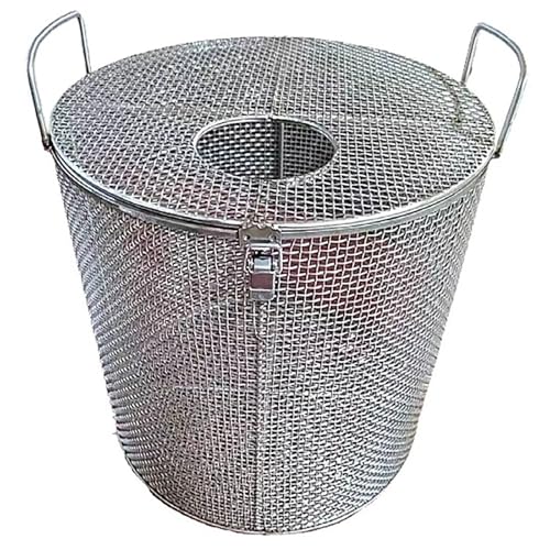 HDYZJQ Schutzabdeckung Für Wasserpumpen, Rundes Tauchpumpensieb Für Fischteich-Klärgruben, Bewässerung, Filternetz Aus Edelstahl(Dia30cm,H-45cm (17.7in)) von HDYZJQ