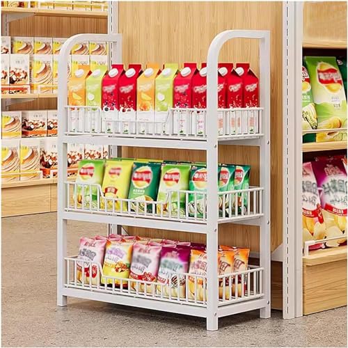 Snack-Regal im Supermarkt 3/4/5 Ebene Supermarkt-Regal mit Haken, Großer Einzelhandel Display-Regal Ständer Metalldraht Snack-Süßigkeiten-Display, hängend Imbiss Obst Gemüse Organizer-Korb(3 Tier 89x2 Snack-Regal im Supermarkt 3/4/5 Ebene Supermarkt-Regal mit Haken, Großer Einzelhandel Display-Regal Ständer Metalldraht Snack-Süßigkeiten-Display, hängend Imbiss Obst Gemüse Organizer-Korb(3 Tier 89x2 von HDYZJQ