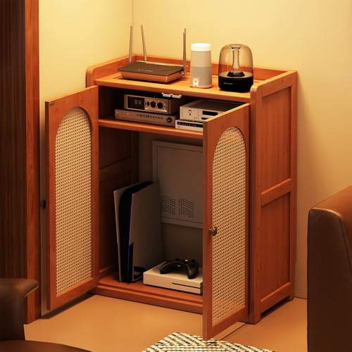 HDZNDH WiFi Storage Box Router Schrank,WLAN-Router-Aufbewahrungsschrank Aus Bambus Mit Rattantür, Stromleisten- Und Kabel-Organizer, Freistehender Schrank-Organizer Für Zuhause Und Büro HDZNDH WiFi Storage Box Router Schrank,WLAN-Router-Aufbewahrungsschrank Aus Bambus Mit Rattantür, Stromleisten- Und Kabel-Organizer, Freistehender Schrank-Organizer Für Zuhause Und Büro von HDZNDH