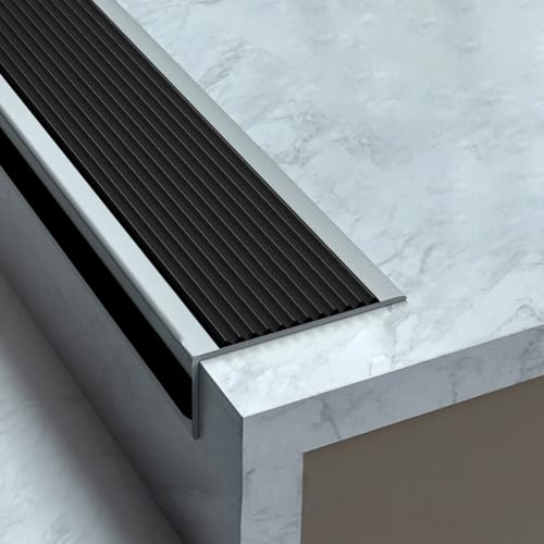 Treppenkantenprofil Selbstklebend,Treppenkantenschutz,rutschfester Kantenschutz Aus PVC, L-förmiges Treppenprofil Stufenschutz Innen/außen, Türschwellenleiste, Winkelleiste Treppenkantenprofil Selbstklebend,Treppenkantenschutz,rutschfester Kantenschutz Aus PVC, L-förmiges Treppenprofil Stufenschutz Innen/außen, Türschwellenleiste, Winkelleiste von HDZNDH