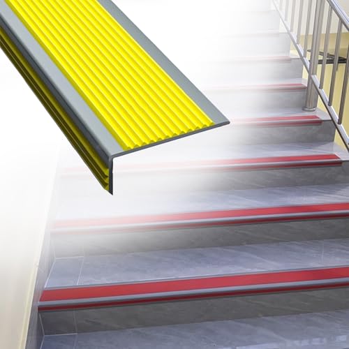 Treppenkantenprofil Selbstklebend,Treppenkantenschutz Antirutsch, Robustes Treppenprofil PVC, Kantenleiste & Stufenschutz, Selbstklebendes Winkelprofil Für Treppenstufen Innen Und Außen Treppenkantenprofil Selbstklebend,Treppenkantenschutz Antirutsch, Robustes Treppenprofil PVC, Kantenleiste & Stufenschutz, Selbstklebendes Winkelprofil Für Treppenstufen Innen Und Außen von HDZNDH