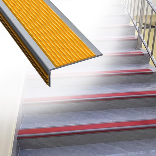 Treppenkantenprofil Selbstklebend,Treppenkantenschutz Antirutsch, Robustes Treppenprofil PVC, Kantenleiste & Stufenschutz, Selbstklebendes Winkelprofil Für Treppenstufen Innen Und Außen Treppenkantenprofil Selbstklebend,Treppenkantenschutz Antirutsch, Robustes Treppenprofil PVC, Kantenleiste & Stufenschutz, Selbstklebendes Winkelprofil Für Treppenstufen Innen Und Außen von HDZNDH