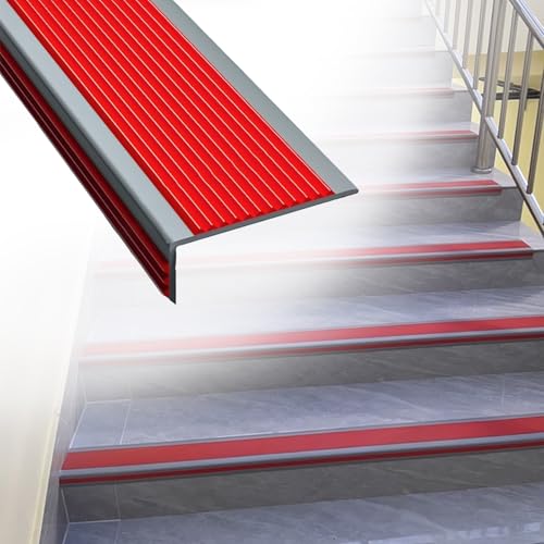 Treppenkantenprofil Selbstklebend,Treppenkantenschutz Antirutsch, Robustes Treppenprofil PVC, Kantenleiste & Stufenschutz, Selbstklebendes Winkelprofil Für Treppenstufen Innen Und Außen Treppenkantenprofil Selbstklebend,Treppenkantenschutz Antirutsch, Robustes Treppenprofil PVC, Kantenleiste & Stufenschutz, Selbstklebendes Winkelprofil Für Treppenstufen Innen Und Außen von HDZNDH