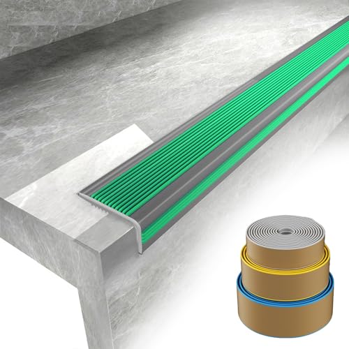 Treppenkantenprofil Selbstklebend Für Innen & Außen, Antirutsch Treppenkantenschutz PVC, Treppenprofil L-Winkel, Stufenschutz Treppenstufe, Türschwellenleiste Kantenschutz Treppenkantenprofil Selbstklebend Für Innen & Außen, Antirutsch Treppenkantenschutz PVC, Treppenprofil L-Winkel, Stufenschutz Treppenstufe, Türschwellenleiste Kantenschutz von HDZNDH