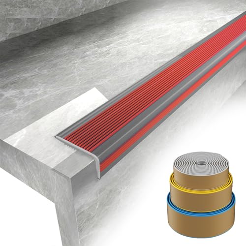 Treppenkantenprofil Selbstklebend Für Innen & Außen, Antirutsch Treppenkantenschutz PVC, Treppenprofil L-Winkel, Stufenschutz Treppenstufe, Türschwellenleiste Kantenschutz Treppenkantenprofil Selbstklebend Für Innen & Außen, Antirutsch Treppenkantenschutz PVC, Treppenprofil L-Winkel, Stufenschutz Treppenstufe, Türschwellenleiste Kantenschutz von HDZNDH