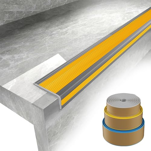 Treppenkantenprofil Selbstklebend Für Innen & Außen, Antirutsch Treppenkantenschutz PVC, Treppenprofil L-Winkel, Stufenschutz Treppenstufe, Türschwellenleiste Kantenschutz Treppenkantenprofil Selbstklebend Für Innen & Außen, Antirutsch Treppenkantenschutz PVC, Treppenprofil L-Winkel, Stufenschutz Treppenstufe, Türschwellenleiste Kantenschutz von HDZNDH
