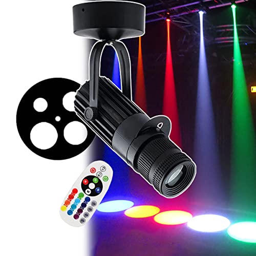 HDaspijh 5W/7W/12W LED Pinspot Light, LED Pinspot Beam Spotlights, Colorful Light DJ Disco Party Holiday Dance Bar Stage Lighting Effect with Remote Control, Four-Stop Adjustable Aperture,7W HDaspijh 5W/7W/12W LED Pinspot Light, LED Pinspot Beam Spotlights, Colorful Light DJ Disco Party Holiday Dance Bar Stage Lighting Effect with Remote Control, Four-Stop Adjustable Aperture,7W von HDaspijh