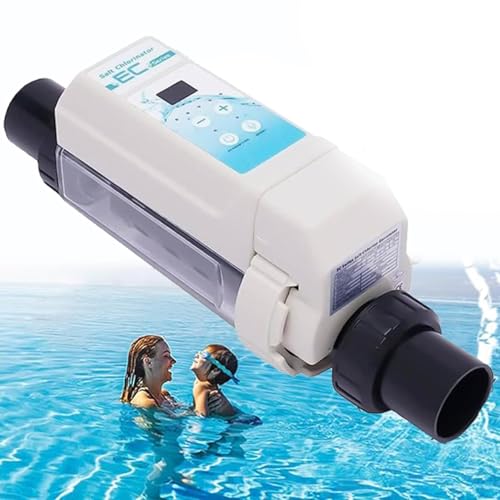 HDaspijh Salt Chlorinator, Pool Salt Chlorine Generator, Salt Water Pool Chlorination System with Automatic Cleaning Function, Advanced Microcomputer Technology for Spa Pools,16g/hr HDaspijh Salt Chlorinator, Pool Salt Chlorine Generator, Salt Water Pool Chlorination System with Automatic Cleaning Function, Advanced Microcomputer Technology for Spa Pools,16g/hr von HDaspijh