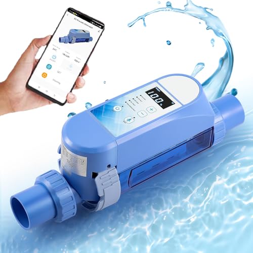HDaspijh Salt Chlorine Generator - App Control, Saltwater Pool Chlorinator System, Automatic Self Adapting Pool Salt Pool Chlorine Generator, with Smart Digital Panel, Self-Cleaning Function,16g/h HDaspijh Salt Chlorine Generator - App Control, Saltwater Pool Chlorinator System, Automatic Self Adapting Pool Salt Pool Chlorine Generator, with Smart Digital Panel, Self-Cleaning Function,16g/h von HDaspijh