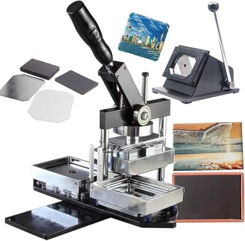 HDaspijh Square Fridge Magnet Making Machine Kit, 80 * 53mm/90 * 65mm DIY Badge Maker Kit, Magnet Making Machine + Paper Cutter + 100pcs Component, Perfect for Custom Badge Creation,80 * 53MM HDaspijh Square Fridge Magnet Making Machine Kit, 80 * 53mm/90 * 65mm DIY Badge Maker Kit, Magnet Making Machine + Paper Cutter + 100pcs Component, Perfect for Custom Badge Creation,80 * 53MM von HDaspijh