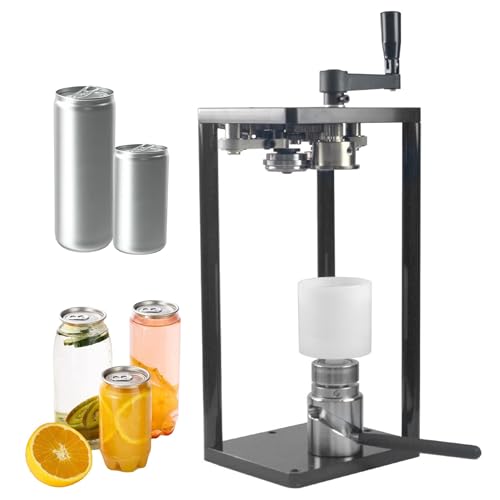 Manual Can Sealer Machine, Hand Crank Canning Machine, Cup Can Sealing Machine, Manual Drink Can Seamer Sealer Tool for 330ml 500ml 650ml Jars Diameter 2.2in von HDaspijh