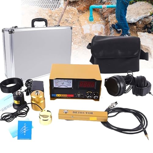 Underground Water Leak Detector for Home and Outdoor use, Professional Water Leak Geophone Sensor with Earphone & Digital Display & Carrying Case, 1-4 Gear Adjustable, Detection Depth 3m Underground Water Leak Detector for Home and Outdoor use, Professional Water Leak Geophone Sensor with Earphone & Digital Display & Carrying Case, 1-4 Gear Adjustable, Detection Depth 3m von HDaspijh
