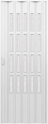 HDcasa Falttür Modell extra Standard aus PVC transparente Gläser reversibel verstellbar sowohl in Höhe als auch Länge Made in Italy DIY (Weiß, 82 x 220) von HDcasa