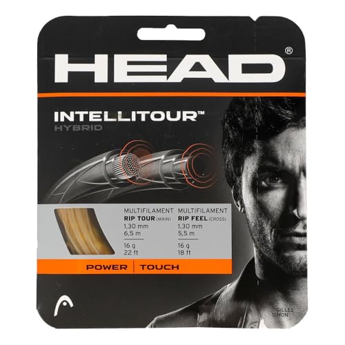 Head Intellitour 12M Natur Tennissaiten Set 12M Hybrid Beige 1,25 von HEAD