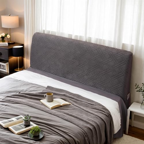 HEADBOARD Bett Kopfteil Bezug aus weichem Vellut für Boxspringbett elastisch waschbar und staubdicht geeignet für Einzelbett und Doppelbett 360° Rundum-Schutz für,A,170cm/67in HEADBOARD Bett Kopfteil Bezug aus weichem Vellut für Boxspringbett elastisch waschbar und staubdicht geeignet für Einzelbett und Doppelbett 360° Rundum-Schutz für,A,170cm/67in von HEADBOARD