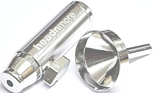 HEADNMORE® Bullet Dosierer Set mit Trichter Schnupfdosierer Snuff Sniff Bottle Sniffer Spender Posh HM4TRS von HEADNMORE