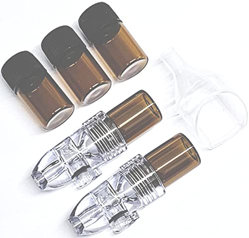 HEADNMORE® Snuff Bottle Set HM Special Bullet Acryl Dosierer Sniff Bottle Sniffer Doser Portionierer 6 Teile von HEADNMORE