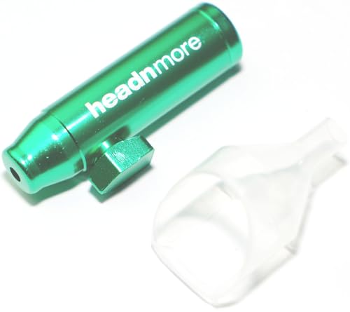 HEADNMORE HM31 Schnupfdosierer grün Doser Dosierer Spender Snuff Bottle Sniffer Sniff Bottle 1 Stück (Inkl. Trichter) von HEADNMORE