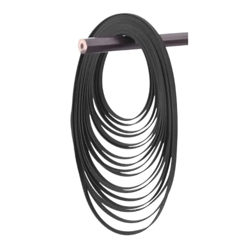 Gummiband, Keilriemen, Gummi-Antriebsriemen, Plattenspieler, Phono, Ersatz, 4 mm, mehrere Größen, Schwarz(40mm) von HEAGER