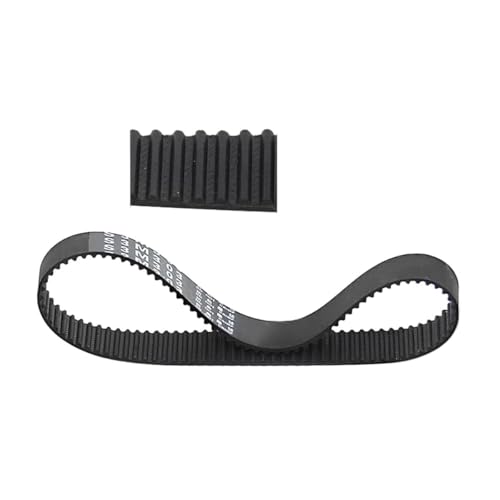 Gummiband, S3M-537 Arc Teeth Gummi-Zahnriemen Breite 10/15 mm for Drucker Kopierer Scanner(Width 10mm) von HEAGER