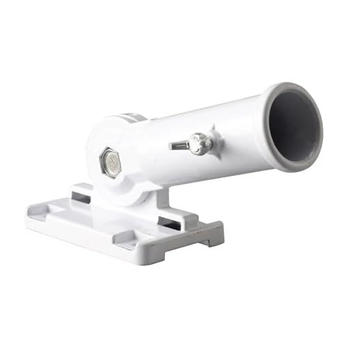 HEAGER Aluminium-Flaggenhalterung, Fahnenmast-Montagehalterung for Hofterrasse, Mehrfarbig(Wall Pole White) von HEAGER