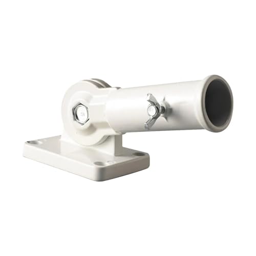 HEAGER Aluminium-Flaggenhalterung, Fahnenmast-Montagehalterung for Hofterrasse, Mehrfarbig(Wall White) von HEAGER