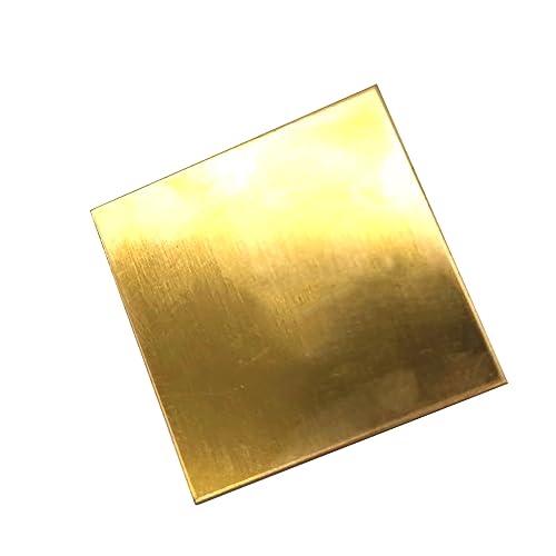 Kupfermetall, Messingstreifen (0,5-4) mm x 100 mm x 100 mm(4mm x 100mm x 100mm) von HEAGER