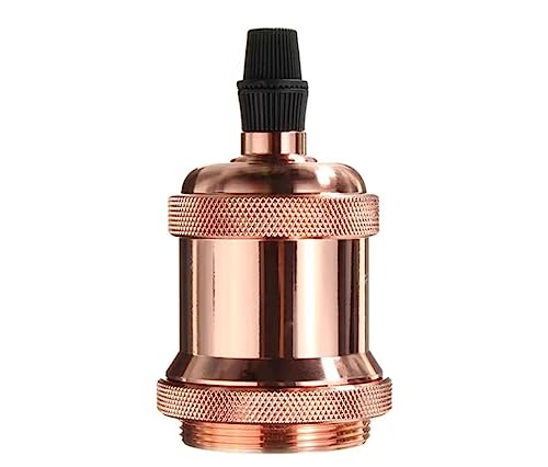 Lampenwandler, E27 Vintage Messing Pendelleuchte Fassung Halter Industrielle Dekorative DIY Beleuchtung Packung mit 2(C) von HEAGER