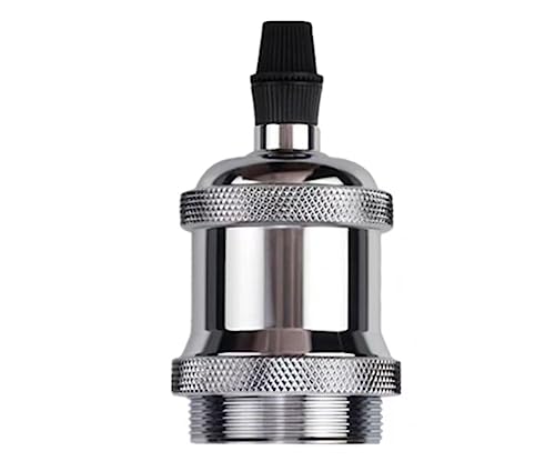 Lampenwandler, E27 Vintage Messing Pendelleuchte Fassung Halter Industrielle Dekorative DIY Beleuchtung Packung mit 2(D) von HEAGER